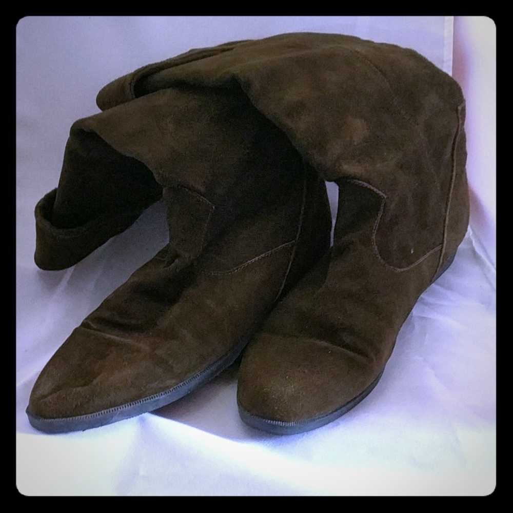 Retro Style Jack Sprat Brown Suede Boots